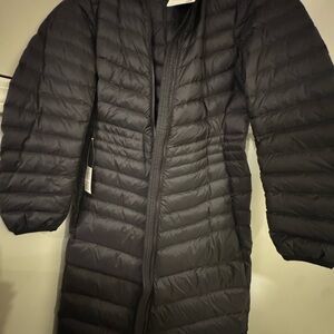 Lands' End Black Puffer Coat